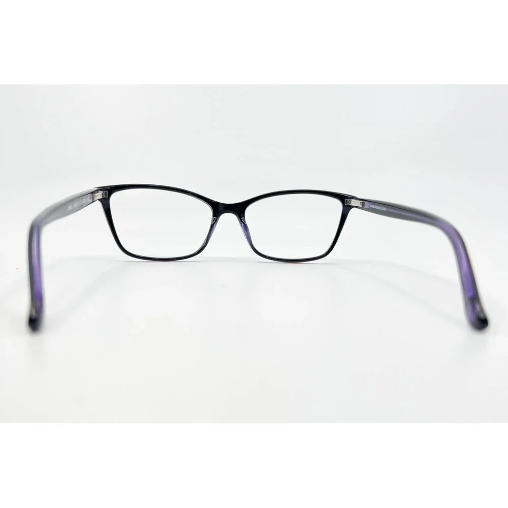 Anna Sui Eyeglasses Womens Black Purple Cat Eye AS5022 037 53-16-140 53mm